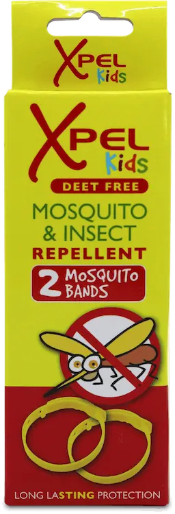 xpel kids mosquito & insect repellent 2 bands